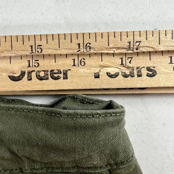 Frame Pants Women's 33x30* Le Tomboy Wide Leg Dark Green Stretch Trousers Tag 31 - Picture 16 of 16